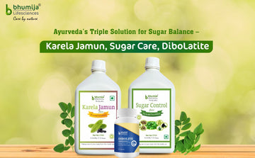 Bhumija Lifesciences Triple Power Diabetes Care Combo: Sugar Care, Karela Jamun & Diabolite